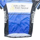 CUORE Full Zip Cycling Mens Jersey Blue S