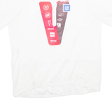 CANARI Cycling Mens Jersey White 1/2 Zip 2XL