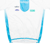 TEXNER Full Zip Cycling Mens Jersey White 1/4 Zip M