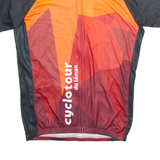 TEXNER Full Zip Cycling Mens Jersey Orange M