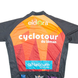 TEXNER Full Zip Cycling Mens Jersey Orange M