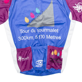 PRO-VISION Full Zip Cycling Mens Jersey Blue S