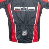 SMS SANTINI Full Zip Cycling Mens Jersey Black S