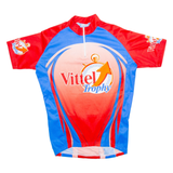 TEKER SPORTSWEAR Cycling Mens Jersey Blue 1/4 Zip M