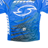 SMS SANTINI Cycling Mens Jersey Blue 1/2 Zip L