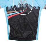 Full Zip Cycling Mens Jersey Blue S