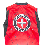 SCHWINN Cycling Vest Mens Jersey Red Sleeveless 1/2 Zip S