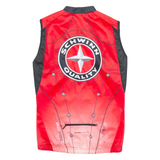 SCHWINN Cycling Vest Mens Jersey Red Sleeveless 1/2 Zip S