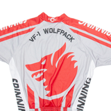 MAD DOG ATHLETIC Cycling Mens Jersey Grey 1/2 Zip XL