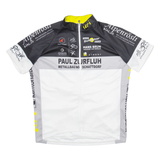 Full Zip Cycling Mens Jersey White XL