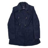 TOMMY HILFIGER Womens Duffle Coat Blue Wool M