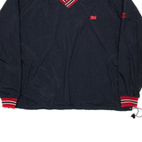 CHAMPION Mens Pullover Jacket Black Nylon 2XL