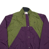 NIKE Mens Shell Jacket Purple Nylon 90s Colourblock L