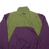 NIKE Mens Shell Jacket Purple Nylon 90s Colourblock L