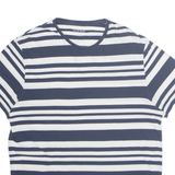 WRANGLER Striped Mens T-Shirt Blue L