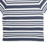 WRANGLER Striped Mens T-Shirt Blue L