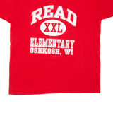 FRUIT OF THE LOOM Oshkosh Wi Mens T-Shirt Red USA XL