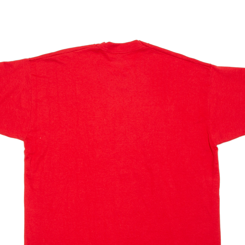 FRUIT OF THE LOOM Oshkosh Wi Mens T-Shirt Red USA XL