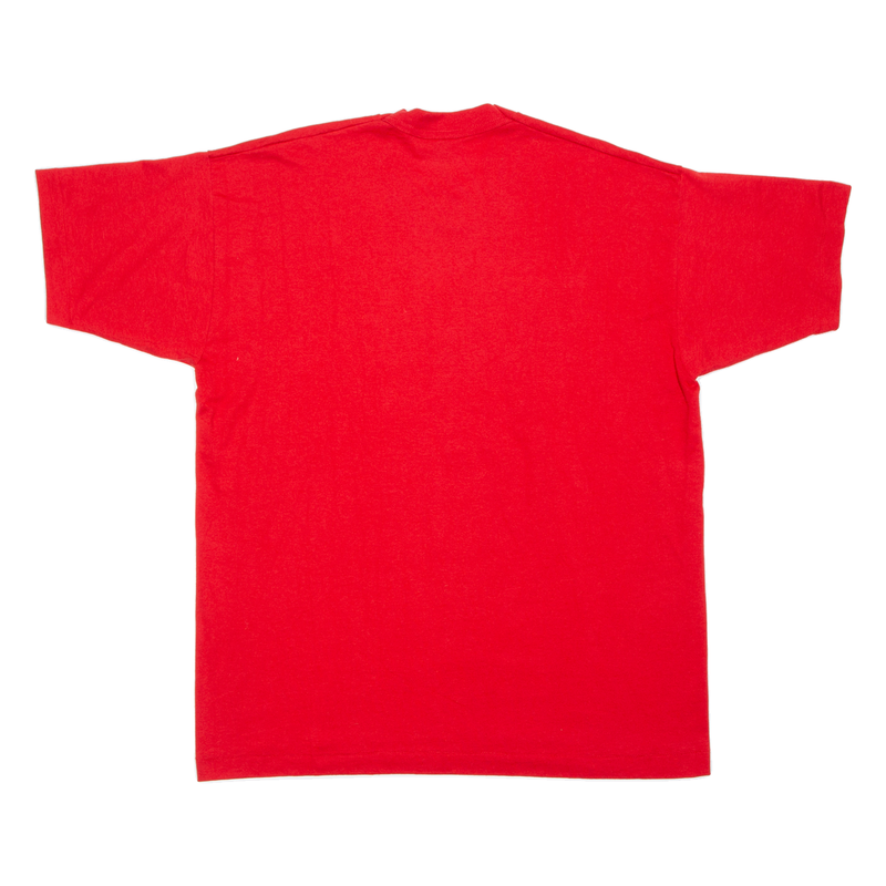 FRUIT OF THE LOOM Oshkosh Wi Mens T-Shirt Red USA XL