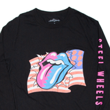 The Rolling Stones Womens Band T-Shirt Black Long Sleeve XL