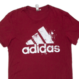 ADIDAS Mens T-Shirt Maroon S