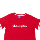 CHAMPION Cropped Womens T-Shirt Red M
