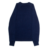 LEVI'S Mens Jumper Blue Crew Neck Tight Knit S