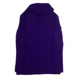LAUREN RALPH LAUREN Shawl Collar Womens Cardigan Purple Roll Neck Tight Knit L