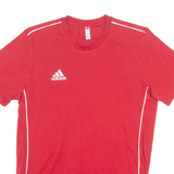 ADIDAS Mens T-Shirt Red Crew Neck M