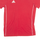 ADIDAS Mens T-Shirt Red Crew Neck M