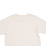 LEVI'S Cropped Womens T-Shirt Beige Crew Neck M