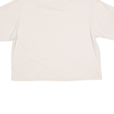 LEVI'S Cropped Womens T-Shirt Beige Crew Neck M