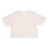 LEVI'S Cropped Womens T-Shirt Beige Crew Neck M
