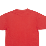 REEBOK Mens T-Shirt Red V-Neck L