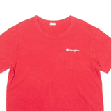 CHAMPION Mens T-Shirt Red Crew Neck M