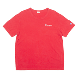 CHAMPION Mens T-Shirt Red Crew Neck M