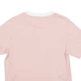 ADIDAS ORIGINALS Womens T-Shirt Pink Crew Neck UK 8