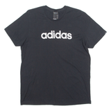 ADIDAS Mens T-Shirt Black Crew Neck M