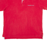 TOMMY HILFIGER Mens Polo Shirt Red L