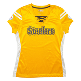 Pittsburgh Steelers Womens Football Shirt Jersey Yellow USA V-Neck S