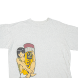 Womens T-Shirt Grey Roll Neck XL