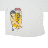 Womens T-Shirt Grey Roll Neck XL