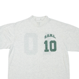 Womens T-Shirt Grey High Neck L