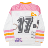 ELLESSE Womens Jersey Pink 3/4 Sleeve V-Neck UK 12