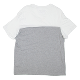 GUESS Womens T-Shirt Grey V-Neck L