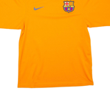 NIKE FC Barcelona Mens Football Shirt Jersey Orange V-Neck S