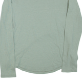 CARHARTT Womens T-Shirt Green Long Sleeve V-Neck S