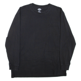 DICKIES Mens T-Shirt Black Long Sleeve XL