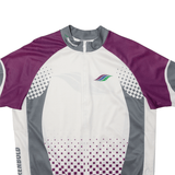 TWERENBOLD Cycling Full Zip Mens Jersey Purple High Neck XL