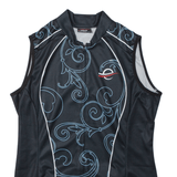 CUORE Cycling Full Zip Mens Jersey Black Sleeveless High Neck S